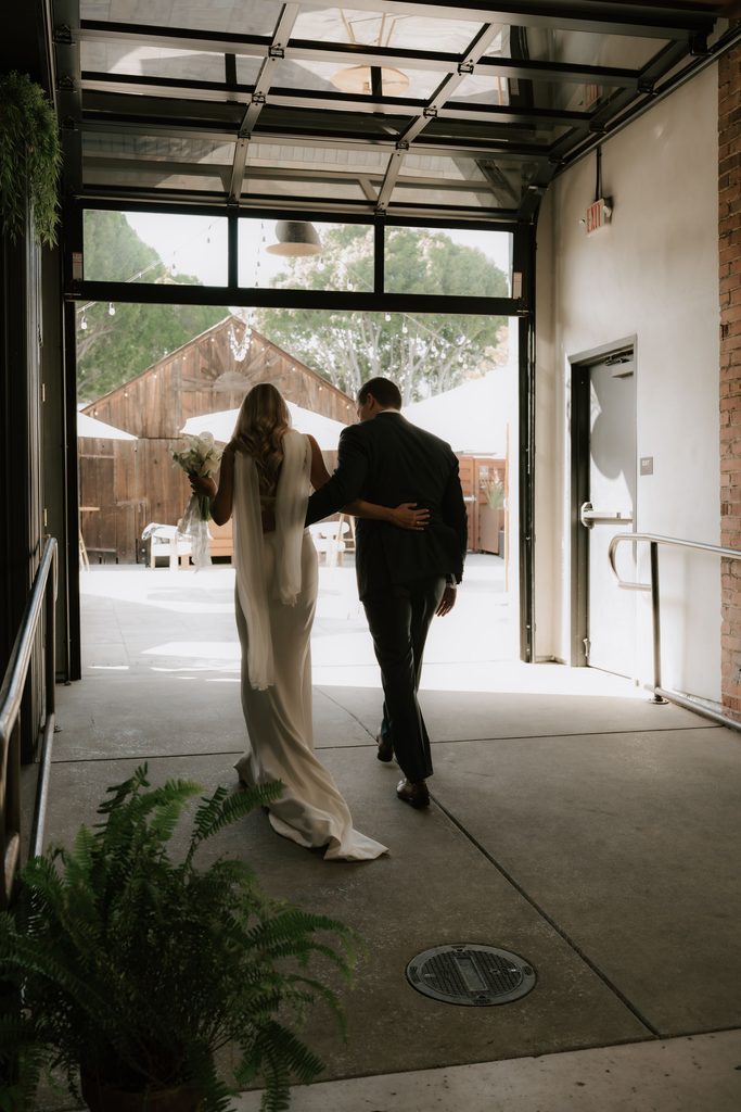 Lily and Ryan leaving The Penny together after the ceremony